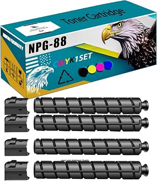 NPG-88 Toner Cartridge Compatible for Canon ImageRUNNER Advance DX C3926 C3930 C3935 3326 3322L Printers, High Production Replacement Multicolor