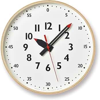 レムノス　ふんぷんクロック Mサイズ Amazon.co.jp: レムノス 掛け時計 ふんぷんクロック Mサイズ アナログ