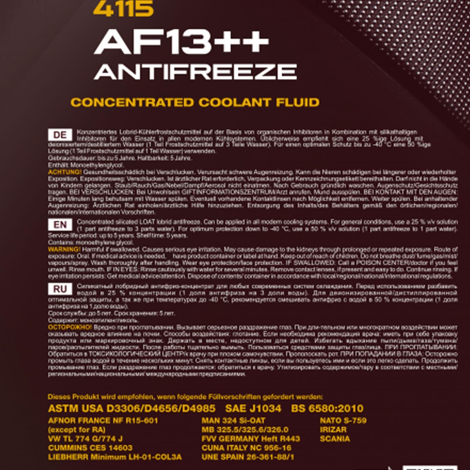 SCT Mannol 2x MN4115-5 Frostschutz (5 L) | MN4115-5, Mannol 4115 Antifreeze AF13
