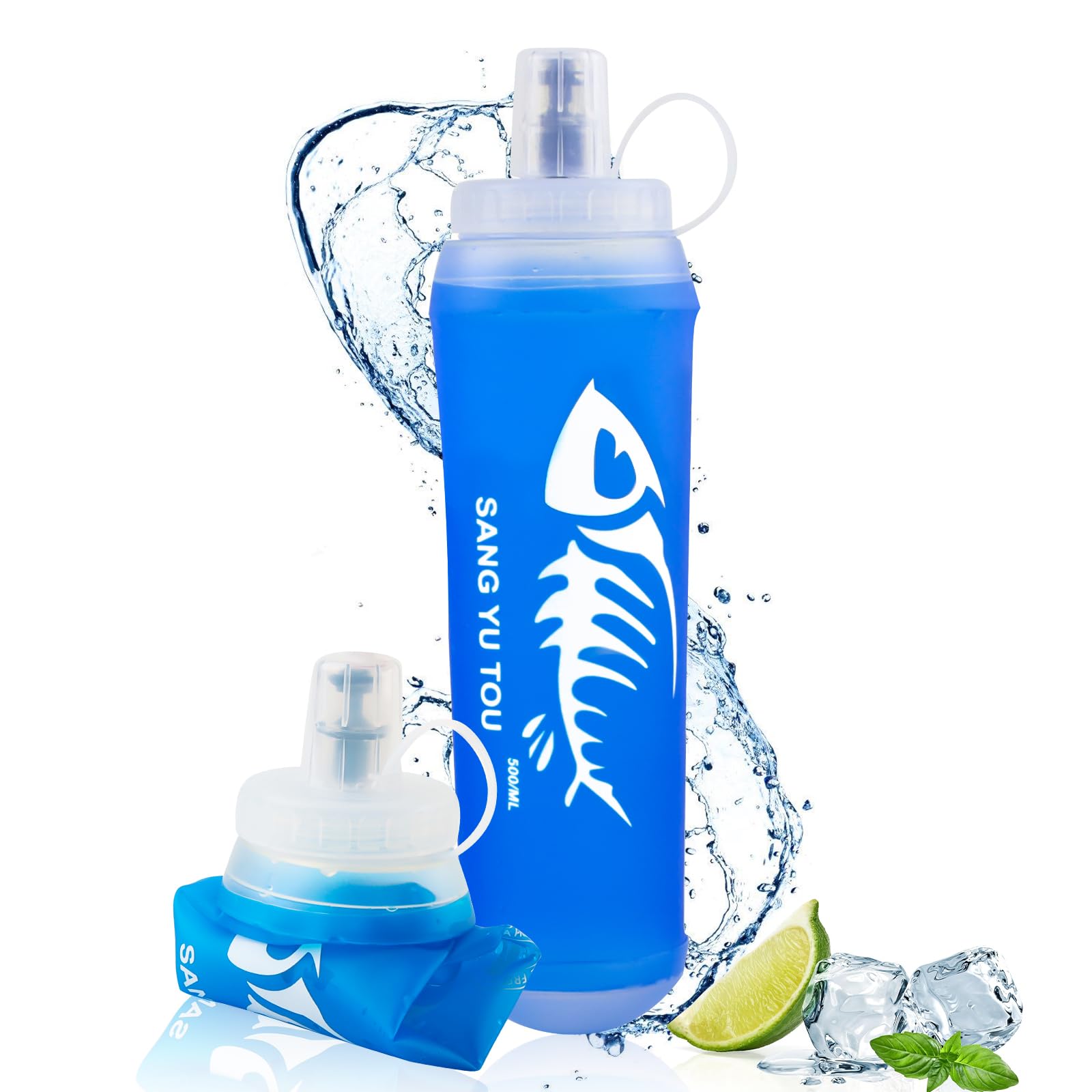 2 Borracce Morbide Senza BPA DORNNA - In Silicone Per Sport | Capacità 500ml - Foto 6