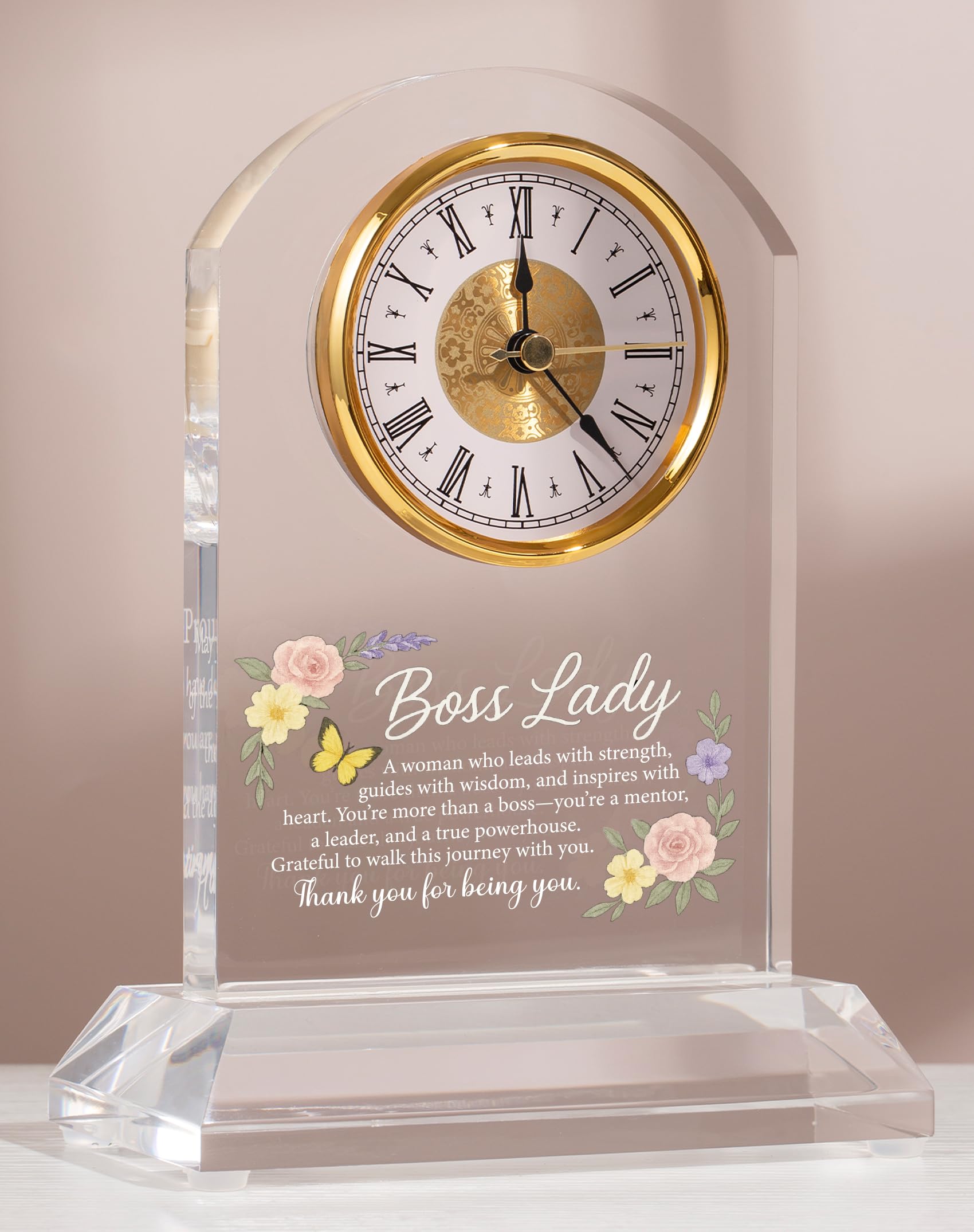 boss lady desk clock deewish