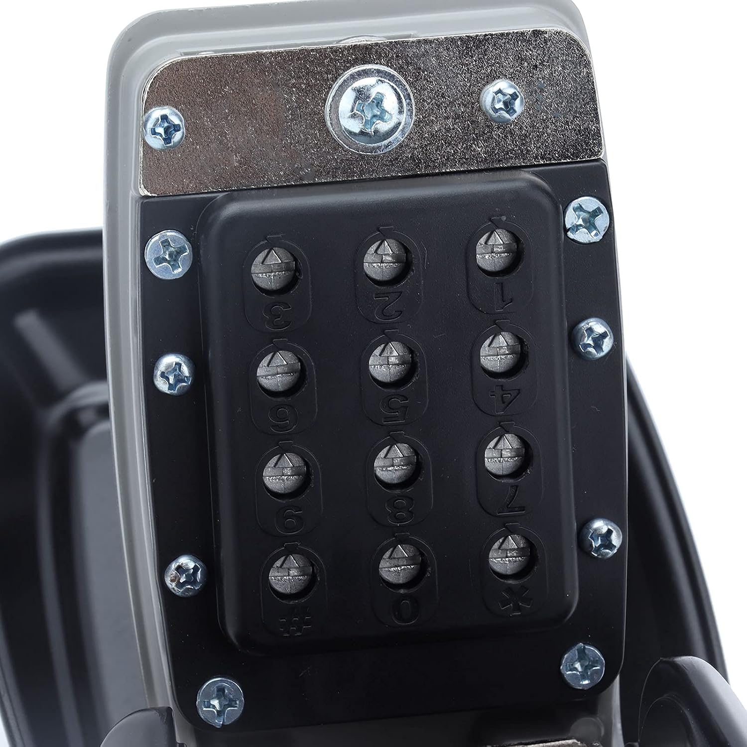 Horoper Key Lock Box, Key Locks Storage Box Large Capacity Safe 4 Digit Combination Wall Mounted Alloy Password Lock for Indoor Outdoor