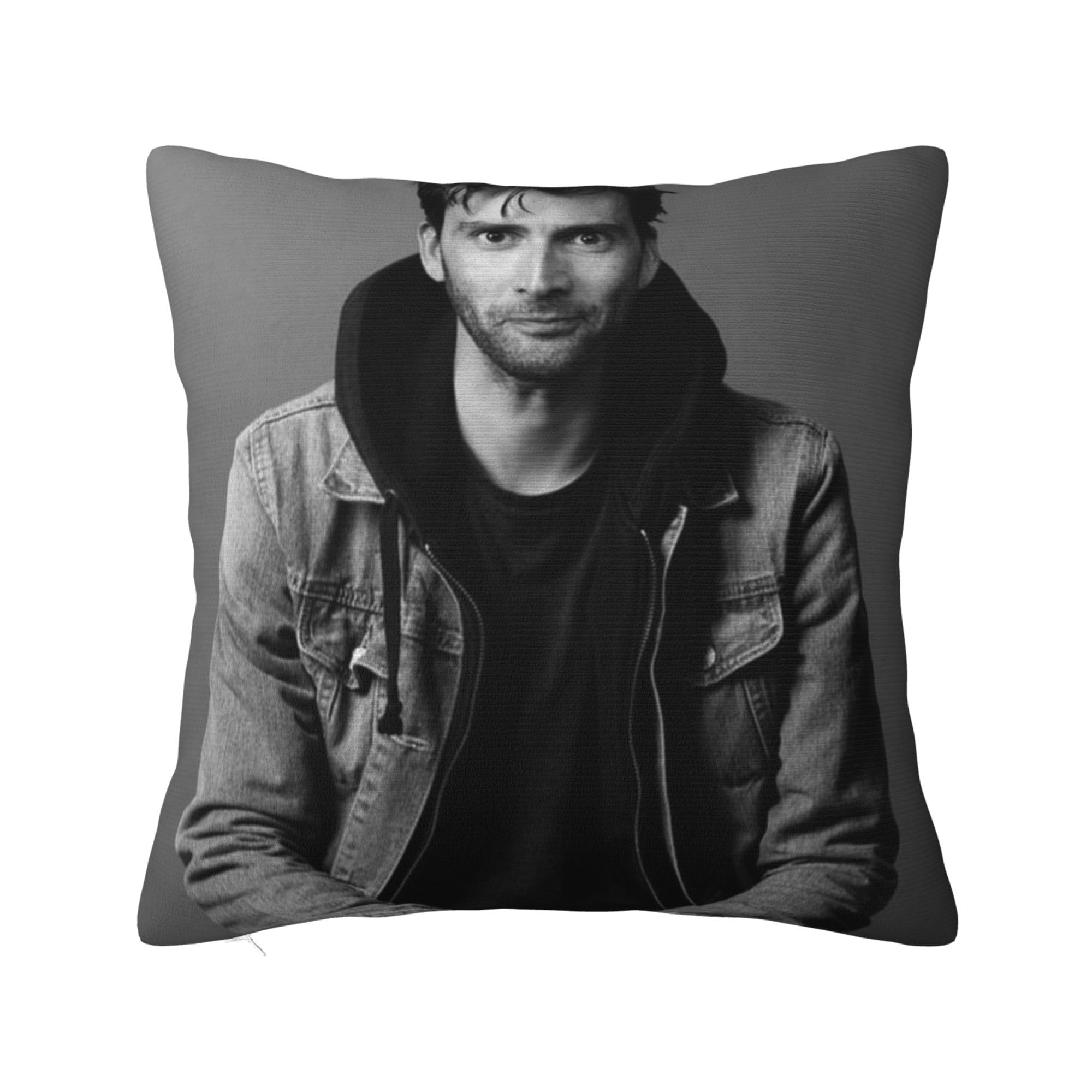 Ezkyztlw Women's As Pic David Star Tennant Pillow Case Decorate Home Living Room Bedroom Office Room Gifts For Girls Kids Throw Pillow Covers 18"X18"