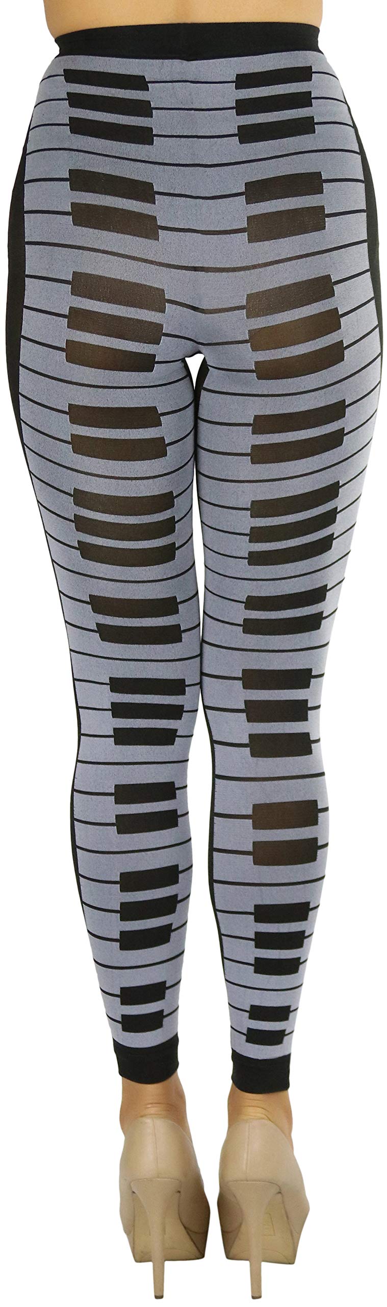 ToBeInStyle Women's Opaque Ankle Long Nylon Footless Fun Tights Pantyhose