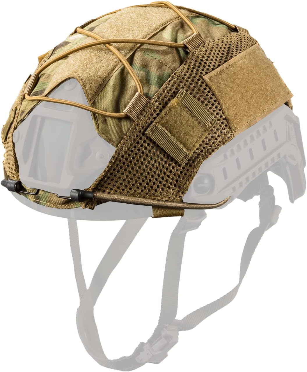 Copricalo Mimetico OneTigris Per Casco Tattico - Taglia M/L/XL In Nylon Cordura 500D - Foto 10