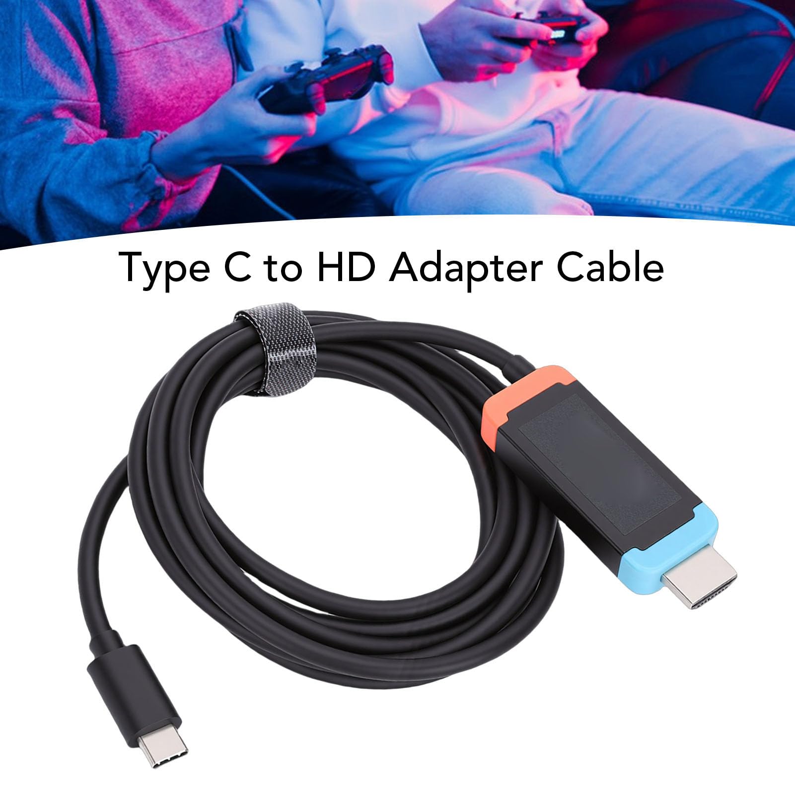 Cavo Adattatore Type C a HD, 4K 60Hz Compatibile, per Uso Versatile | Ricarica PD 100 W, uso versatile con i telefoni, si collega a TV/proiettore