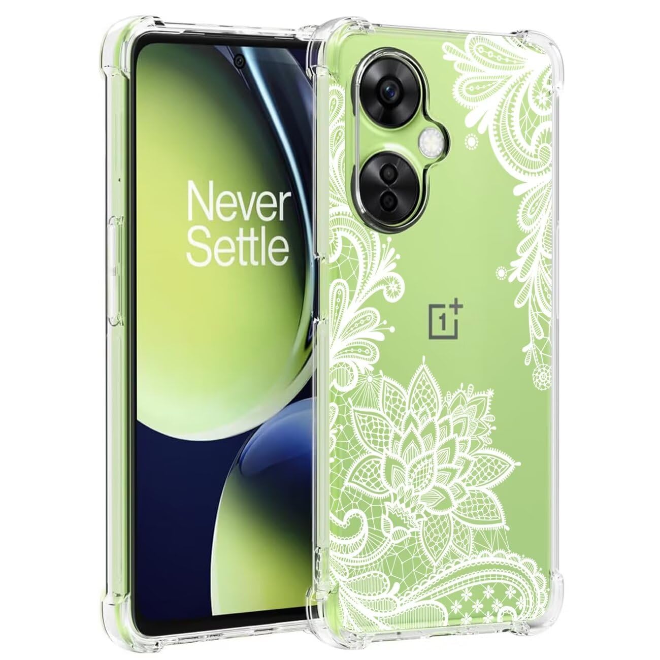 Sidande Case for OnePlus Nord N30 5G Case, OnePlus Nord CE 3 Lite 5G CPH2515 Case for Girls Women, Clear Floral Soft Flexible TPU Slim Phone