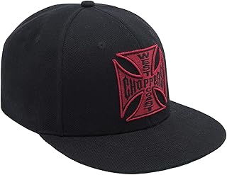 WEST COAST CHOPPERS WCC Red Cross - Gorra, color negro Negro Talla única