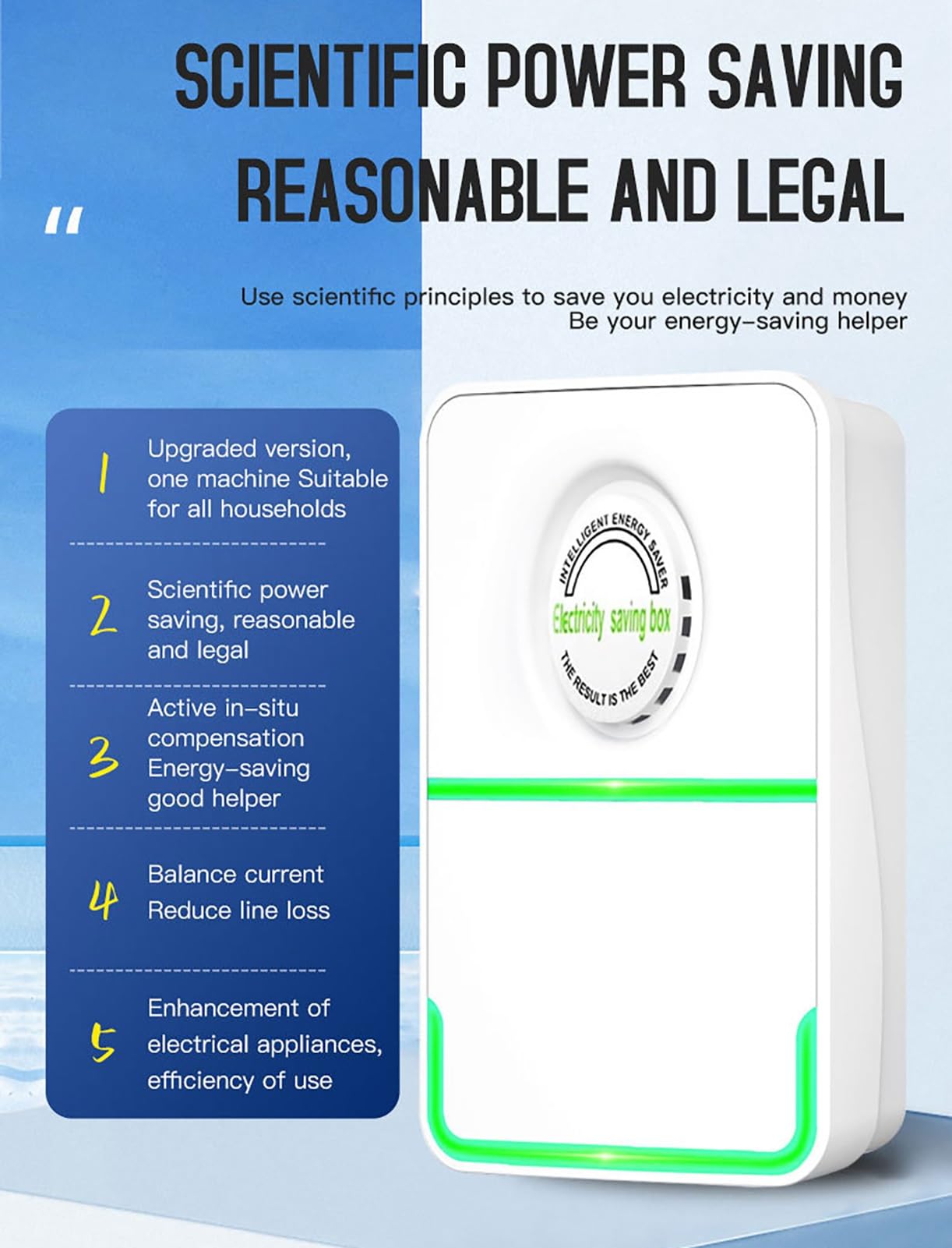 Power Save Energy Saver Box - Risparmio Energetico Per Elettrodomestici | Condizionatori, Frigoriferi - Foto 7