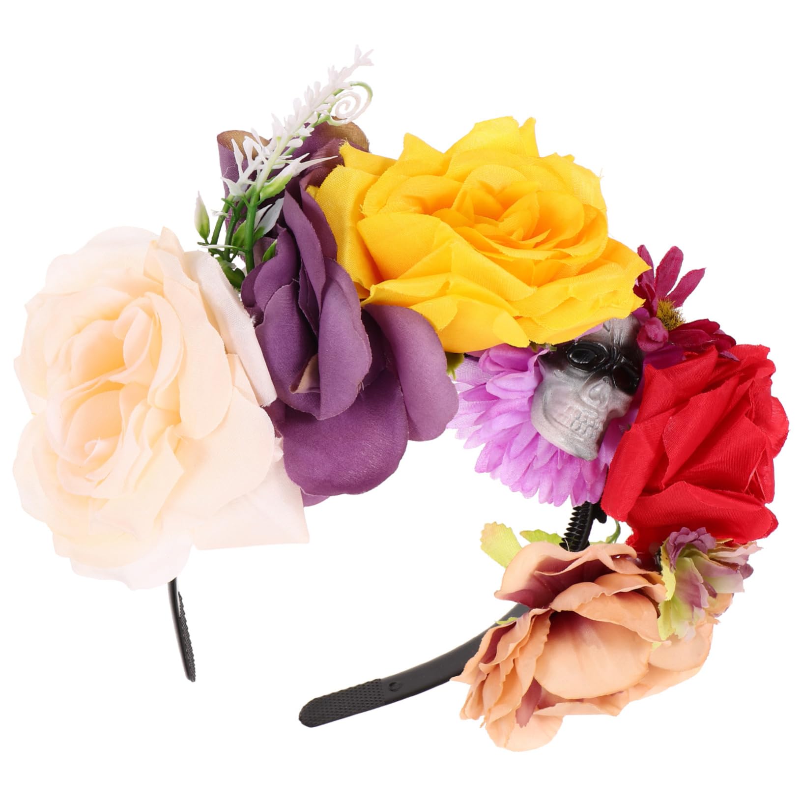 Didiseaon Skull Headband Halloween Skull Head Hair Hoop Accessory Gothic Headpiece