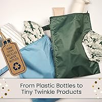 Vista 8 de Tiny Twinkle Bolsas a prueba de desorden para artículos húmedos 2 paquetes de bolsas impermeables reutilizables para trajes de baño Ropa de bebé
