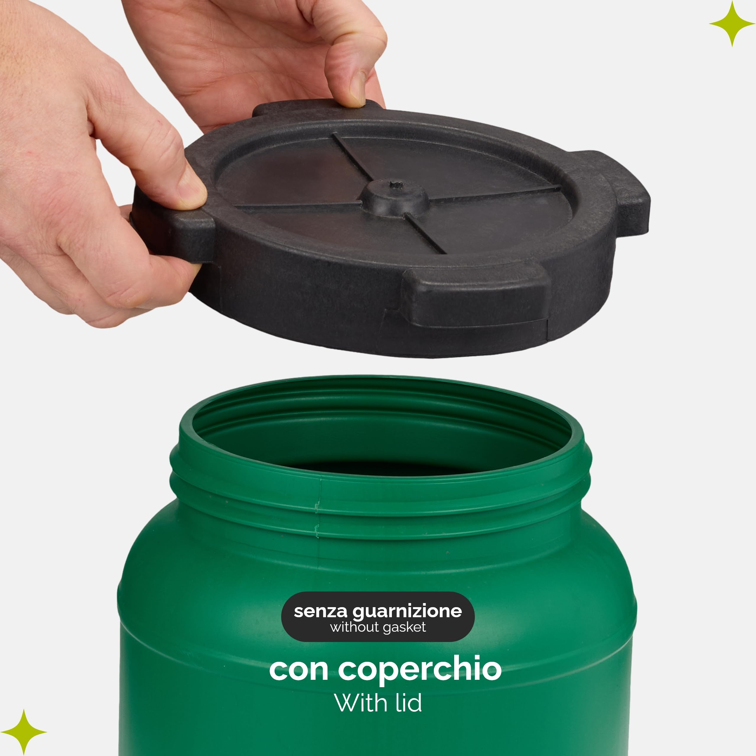 Borraccia In PET Da 5 Litri Con Manico - Per Acqua, Campeggio, BBQ - Alimentare