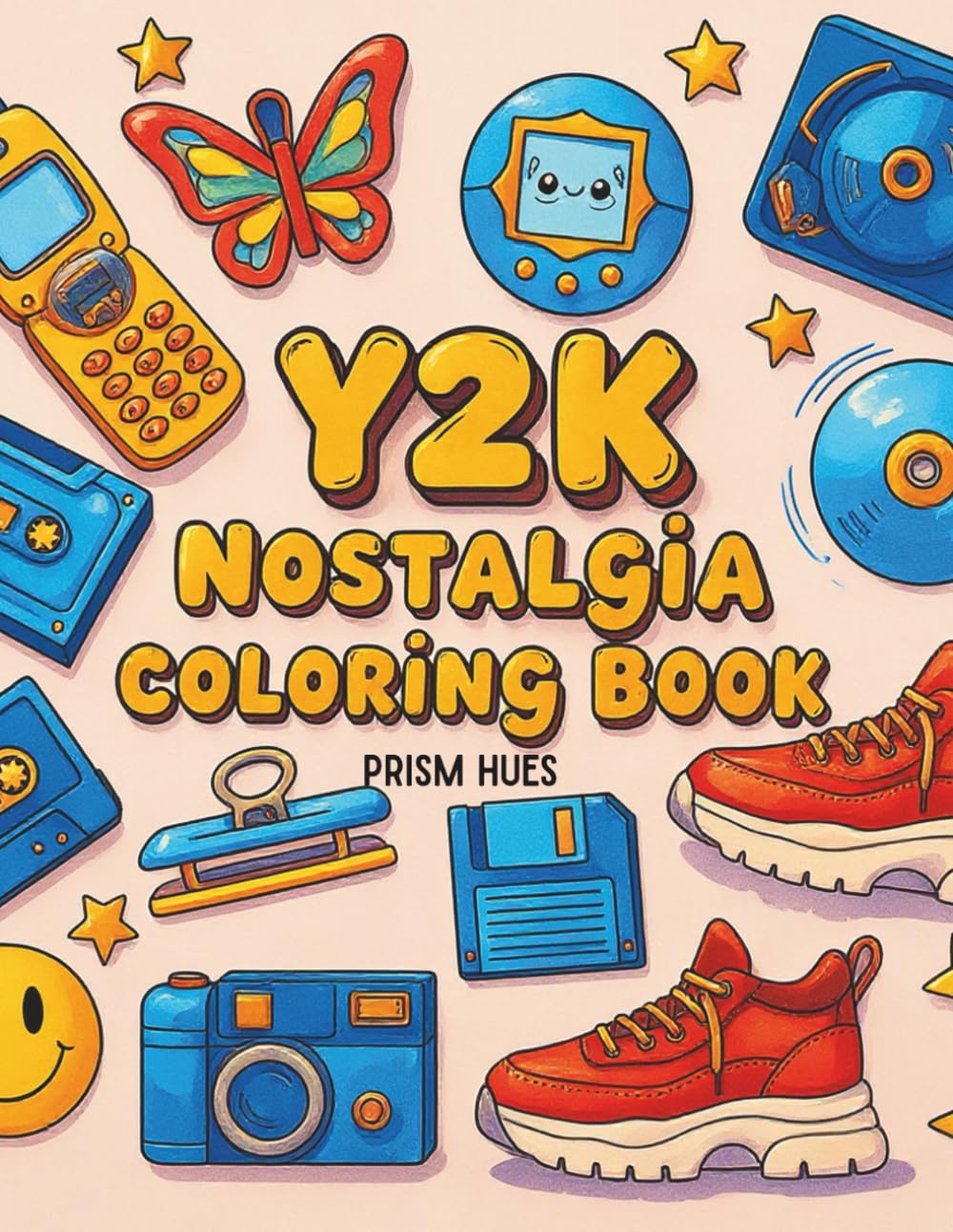 Y2K Vibes Coloring Book: Retro 2000s Aesthetic Pages with Cute Fashion, Tech & Pop Culture