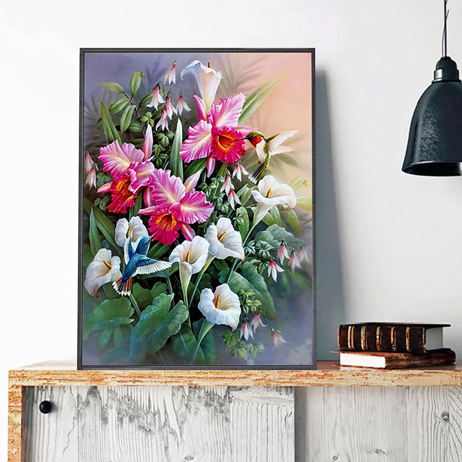 ZGmaxCL DIY Diamond Painting Kit 5D Quadri Grandi Dimensioni Oceano e Persone Pittura Diamante Soggiorno Quadri Camera da Letto 100x50cm