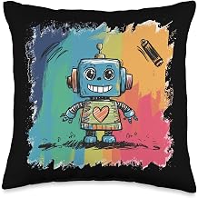 Im A Friendly Robot Beep Boop Throw Pillow