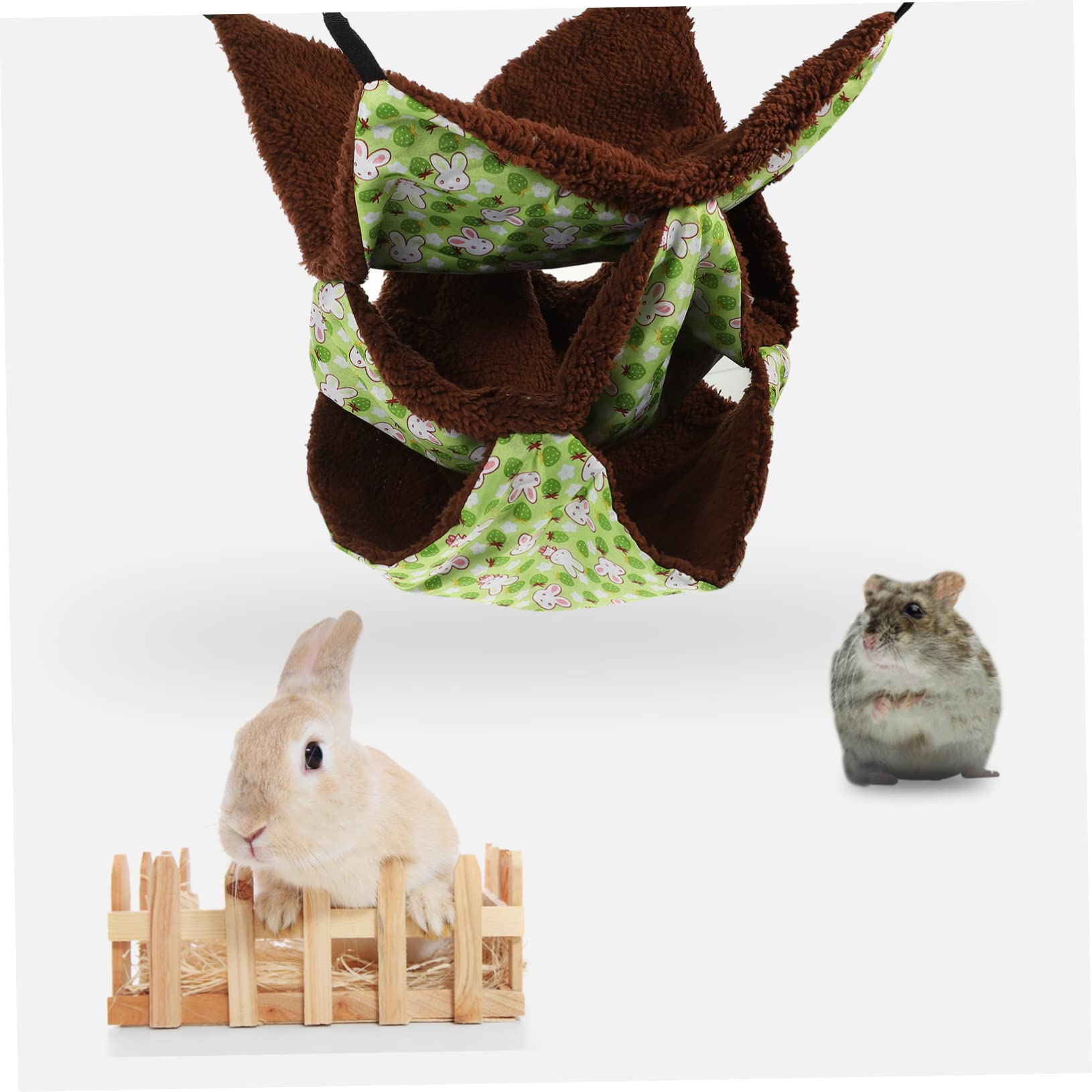 Housoutil 4stücke Kuschelhängematte Für Kleine Haustiere Warmes Versteck Weichem Material Für Hamster Chinchillas Und Für Winter Einfach Zu Befestigen Für Einen Gemütlichen