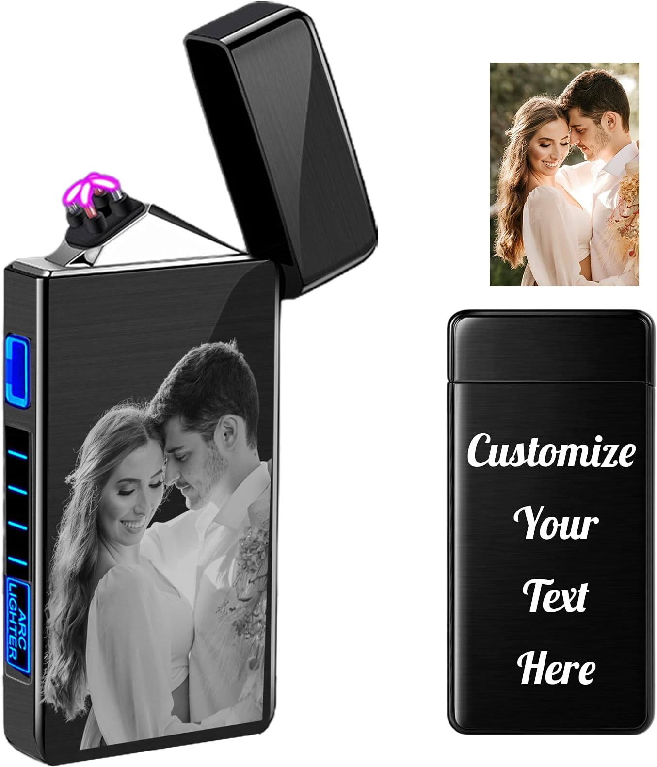Personalised Lighters with Pictures Custom Photo Engraved Electric