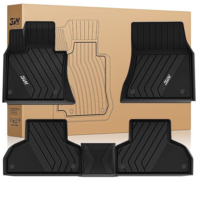 Tapetes automotivos 3W em TPE para BMW X5 F15 2014–2018 e X6 F16 2015–2019, 3 peças