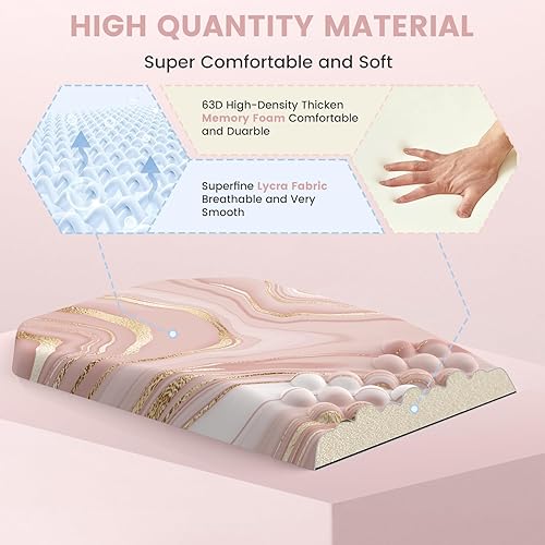 Miniatura 4 de Alfombrilla de mouse ergonómica con reposamuñecas, alfombrilla de mouse para juegos grande con masaje, espuma viscoelástica, alfombrilla de mouse