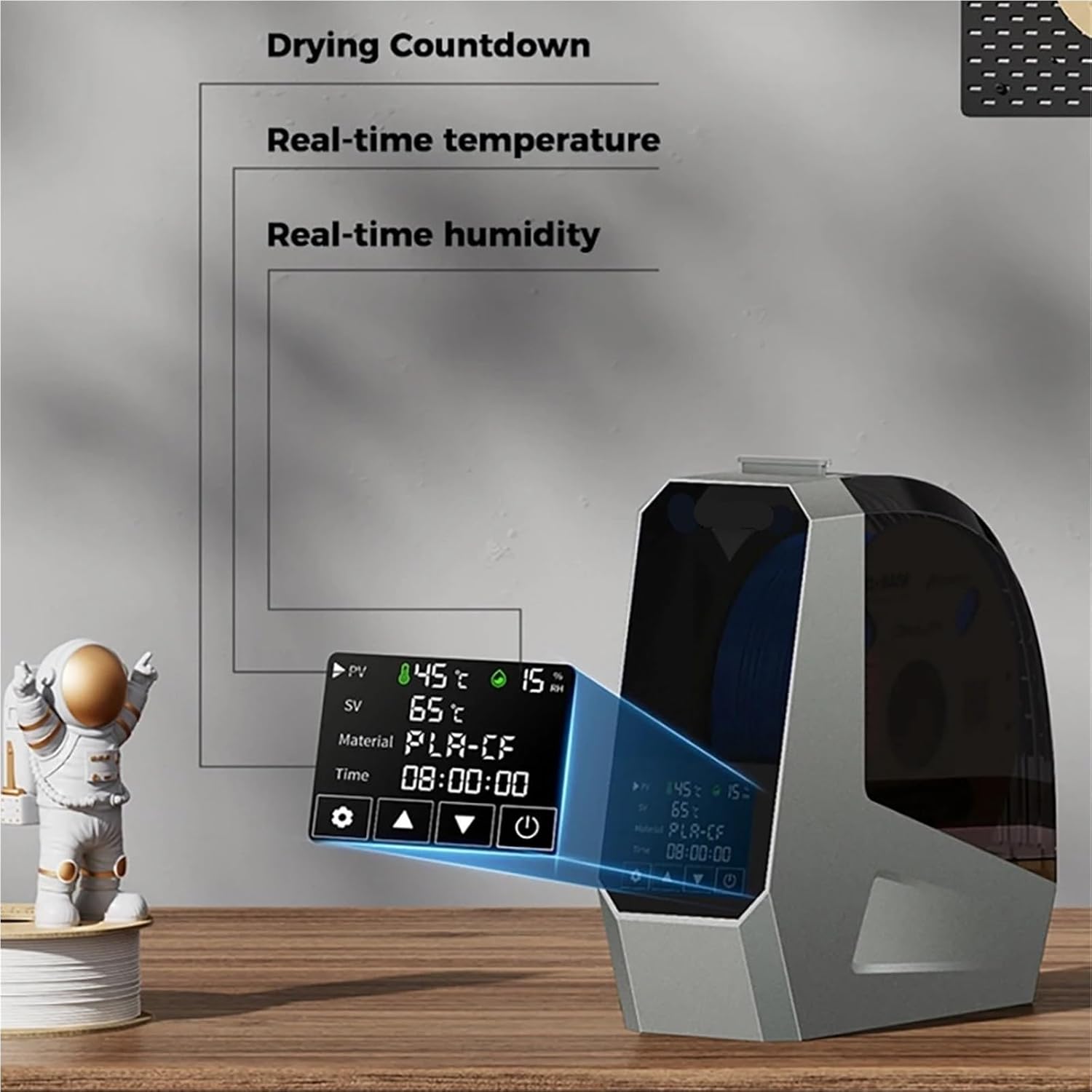 for Creality 3D Printer Space π Filament Dryer Box Filament Dry Box 3D Filament Storages Fast Filament Selection, efficent Drying(Brazil Plug-220V)