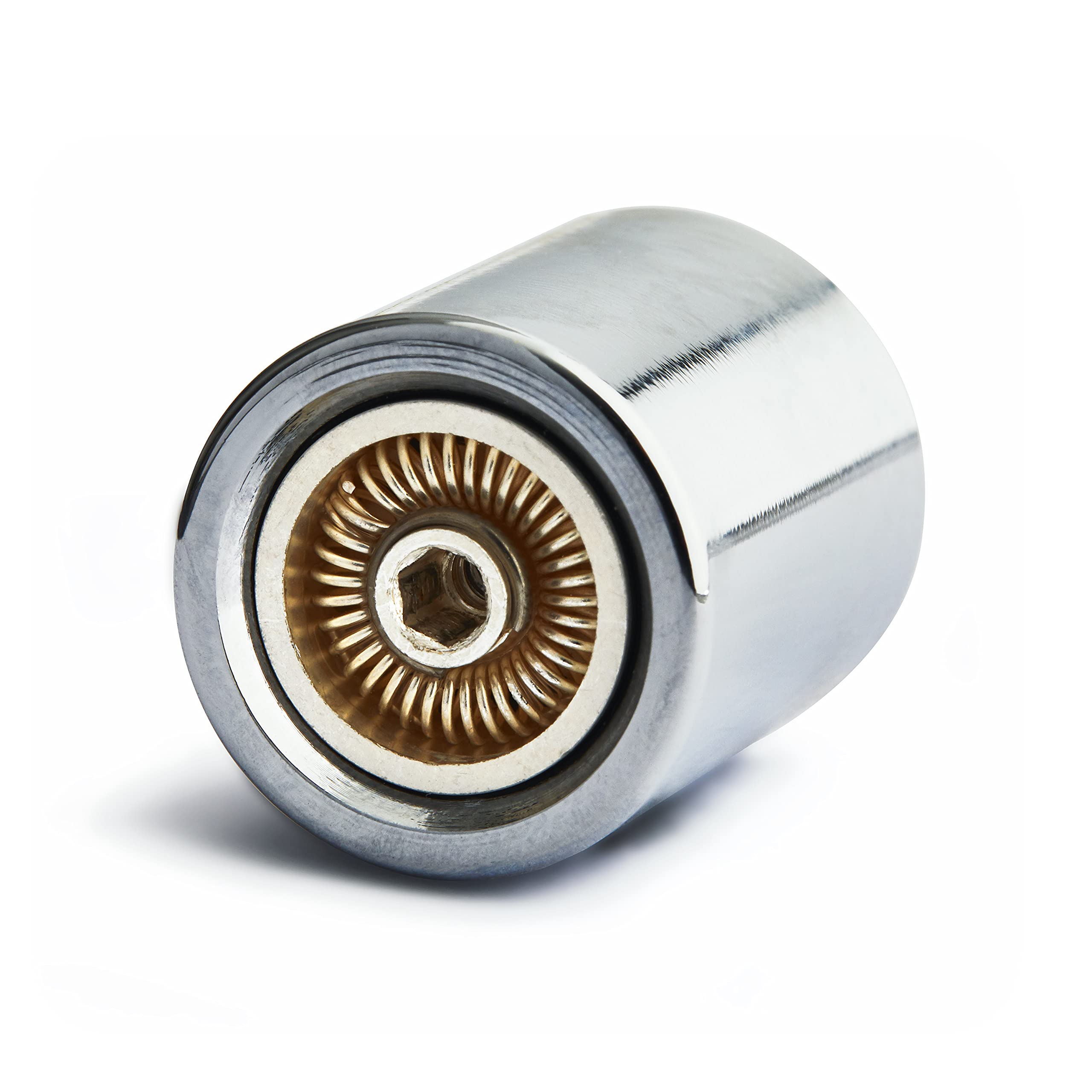 PrevalAFC Aerator - Air Flow Control (M22 IG) Fully Silver-Plated Hygiene Water Saving Aerator Mixer Nozzle for Tap No Plastic, Limescale and Germination, Assembly and Allen Key