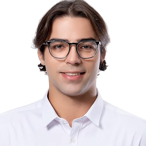 Miniatura 2 de TOREGE Lentes de protección ocular, gafas de seguridad de moda con lentes transparentes sin niebla, grandes gafas de seguridad para hombres y