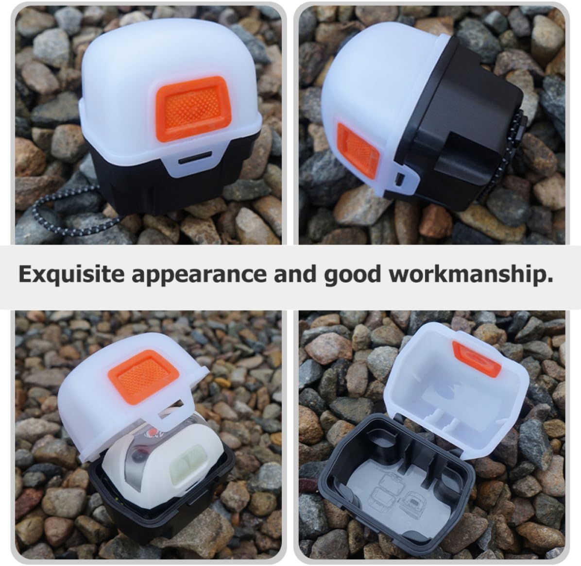 Cabilock Reusable Headlight Box for Hiking and Survival Gear, White Plastic image 4