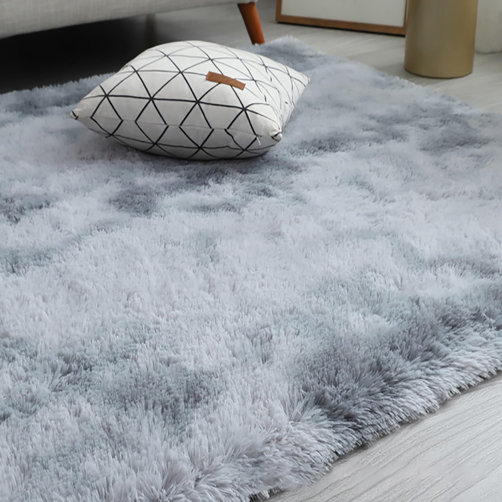 Dywaniki Do Salonu 190 x 250 cm Łatwy Do Czyszczenia I Miękki Puszysty Puszyste, Włochate Dywaniki Łatwe Do Czyszczenia, Wiele Różnych Rozmiarów Do Salonu Sypialni Korytarza, Szary
