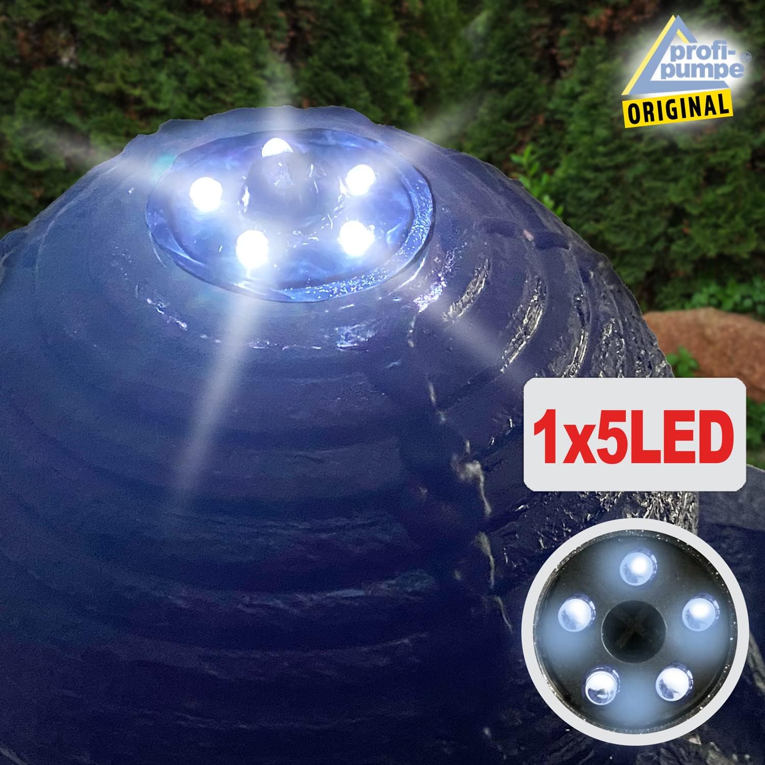 Fontana solare da giardino fontana decorativa fontana a spirale cascata con luce LED e batteria agli ioni di litio per giardino, laghetto da giardino, terrazza