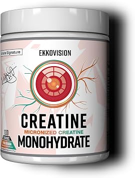 Ekkovision Creatine Monohydrate Powder, Micronized, Pina Colada, Pre Workout & Post Workout Supplement for Men & Women, Energy Support, Easy to Mix in Shakes, Smoothies & Beverages, 100 Servings