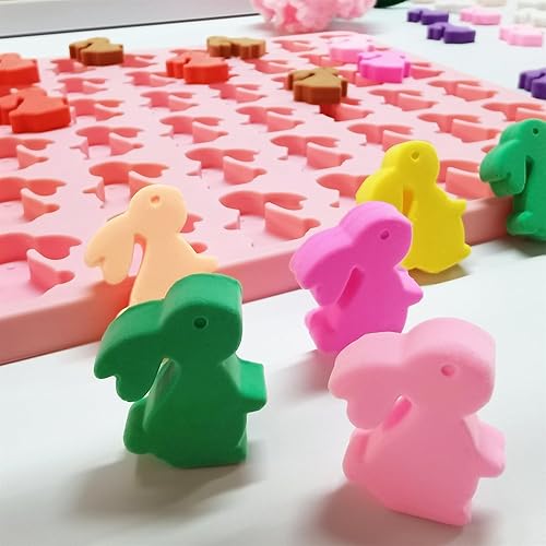 Miniatura 3 de sofliym Mini moldes de silicona de zanahoria de conejito para chocolate de gomita de caramelo, moldes de silicona de Pascua, moldes de silicona para