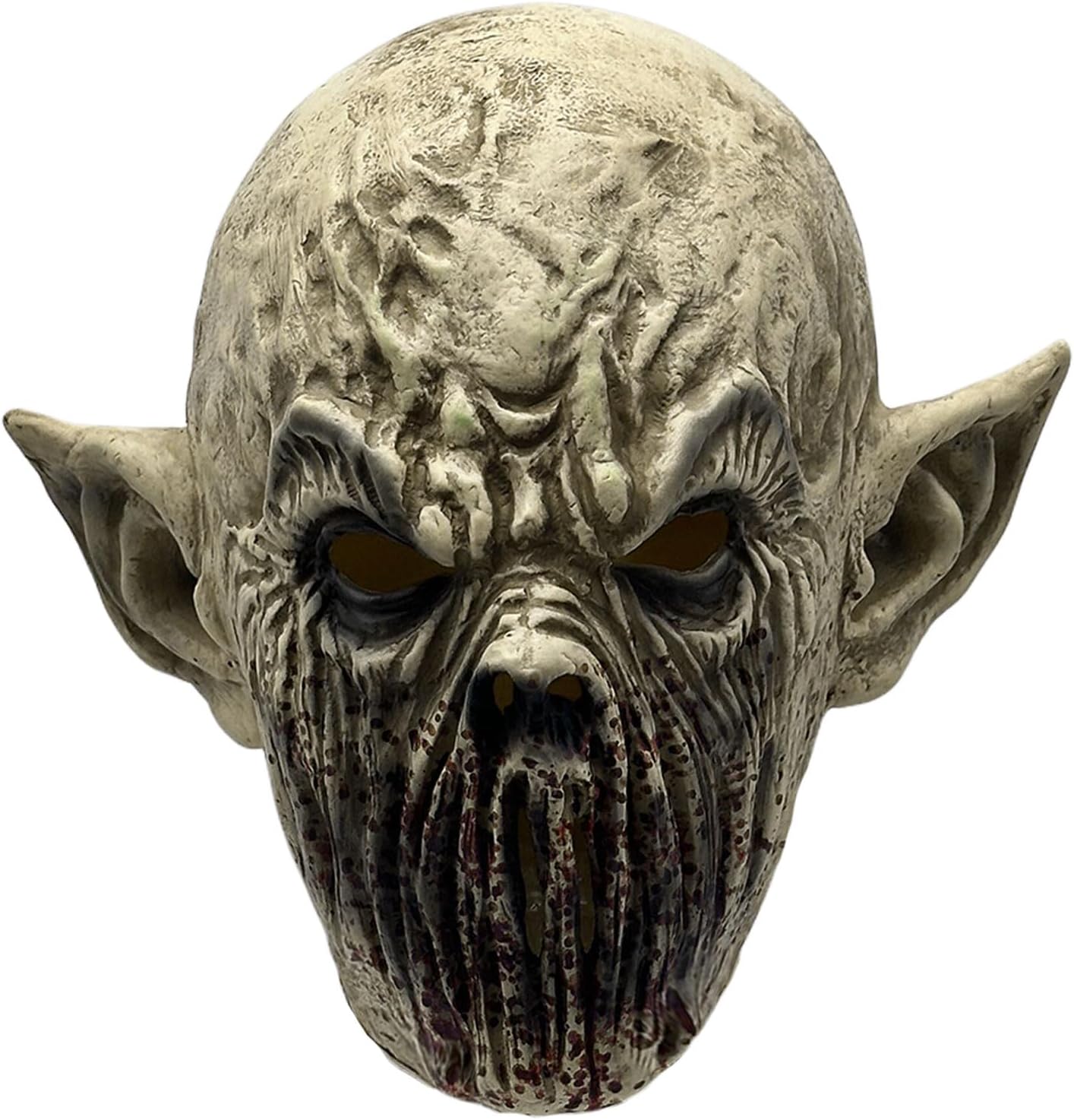 Máscara de zombie monstruo espeluznante, máscara de cabeza completa de látex para Halloween miniatura 1