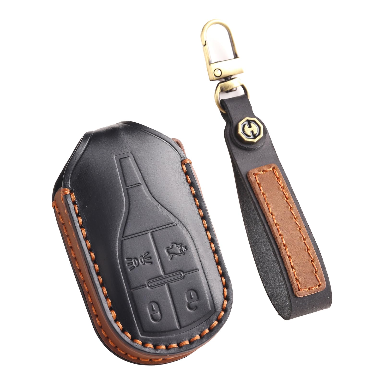Coque de clé Maserati Quattroporte 2013 Ghibli 2017 boîtier télécommande 3 boutons - 6