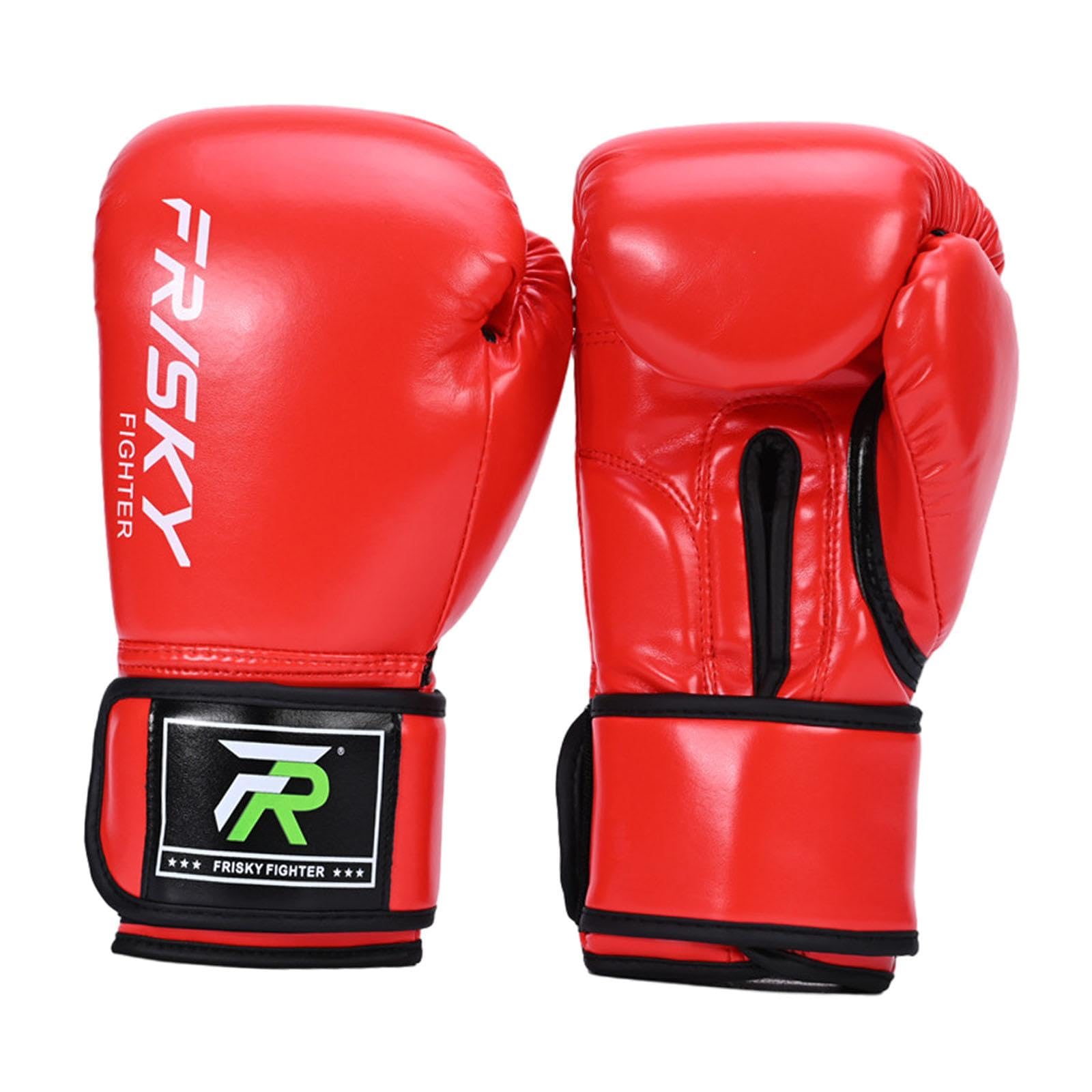 Guantoni da, Attrezzatura per Allenamento Uomo E Donna, Guantoni da, Guantoni da Pugilato per MMA, Sparring, Grappling, Kickboxing, Rosso 10OZ