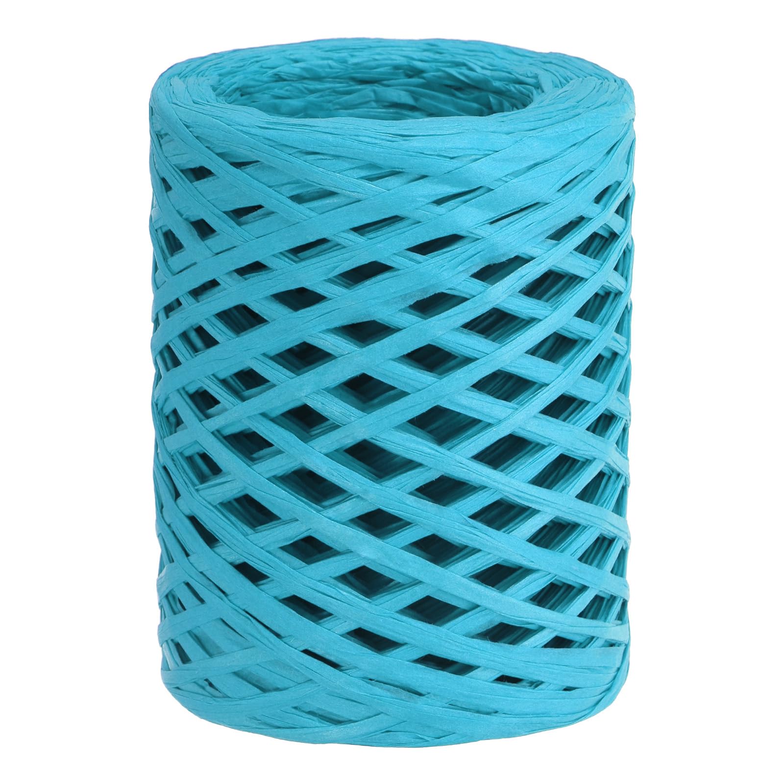 PATIKIL Raffia Ribbon 100 Yard, 1 Roll Natural Packing Paper Twine String for Crochet Box Wrapping Craft Holiday Decor Sky Blue