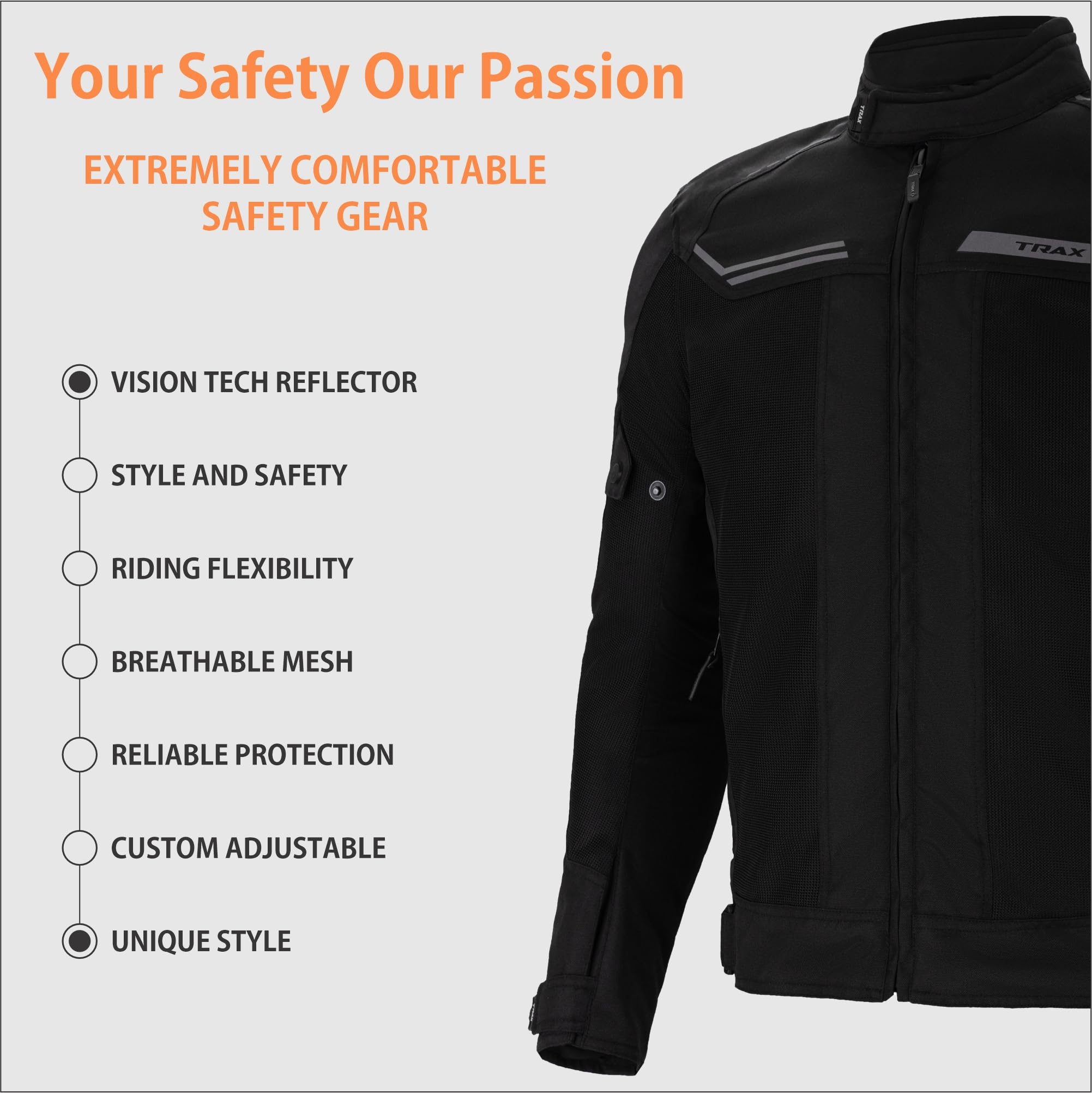 Airborne Sommer-Motorradjacke für Herren – Atmungsaktive Mesh-Schutzjacke mit Belüftung, CE-Protektoren (Level 2), leicht, luftdurchlässige Motorradbekleidung für Straße, Touren & Pendeln