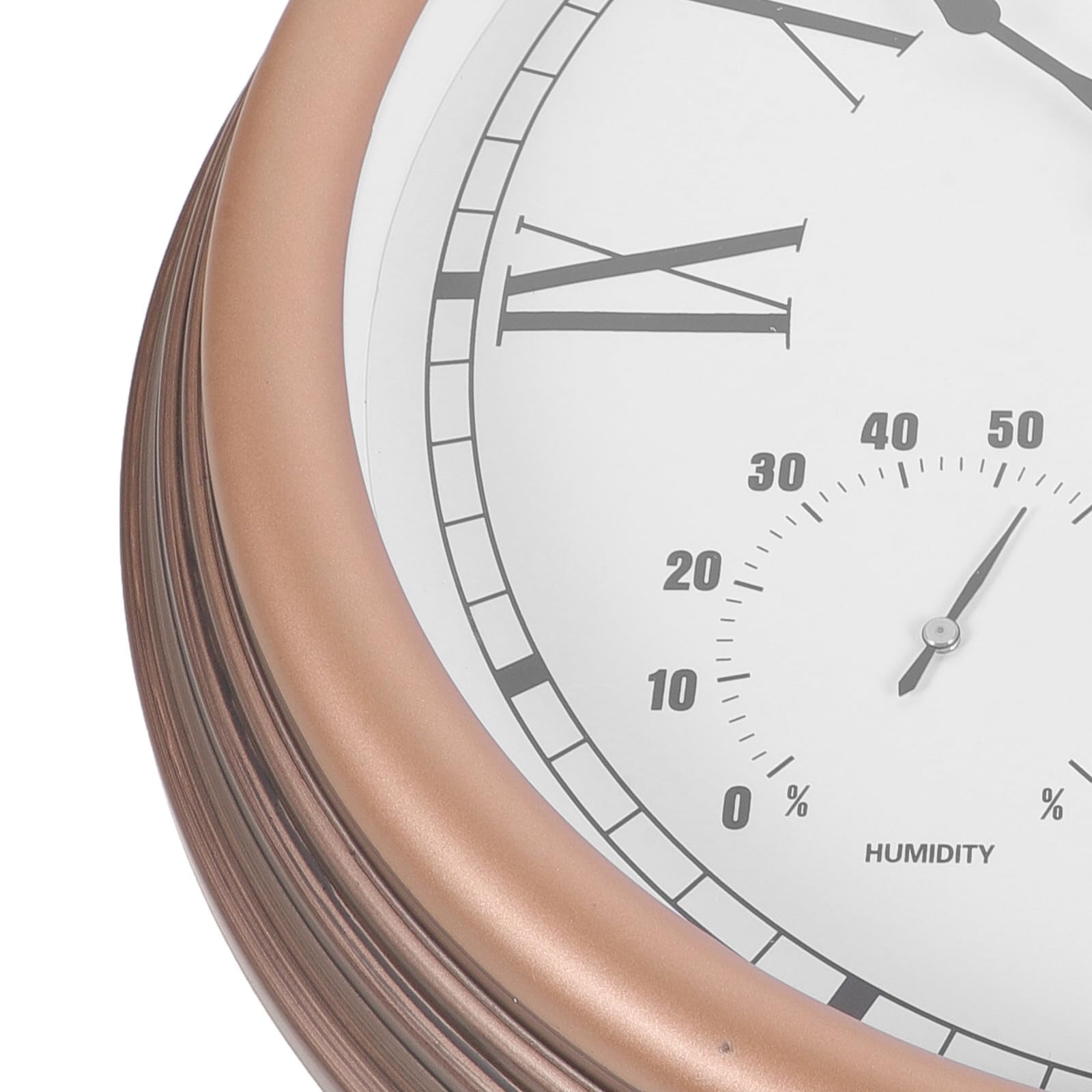 Außenwanduhr Robuste Außenuhr mit Thermometer und Hygrometer aus Kunststoff und Glas mit Sommeratmosphäre Ip44 Zertifiziert für Garten und Terrasse