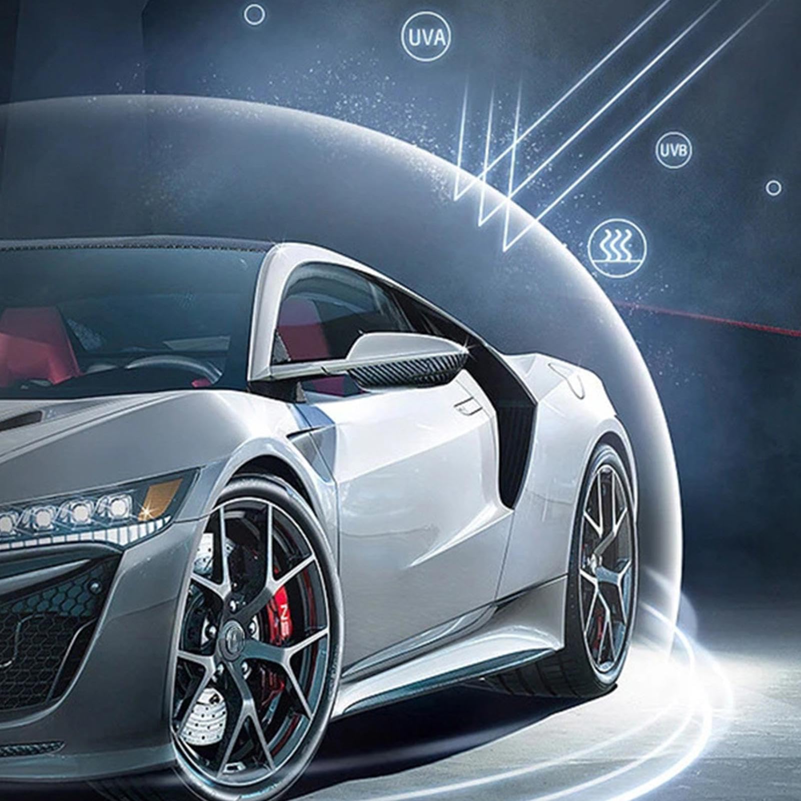 Fundas de coche para automóviles – Cubierta transparente para coches pequeños, cubierta de lluvia para coche, cubierta de garaje lavable, duradera, protección UV Shenrongtong