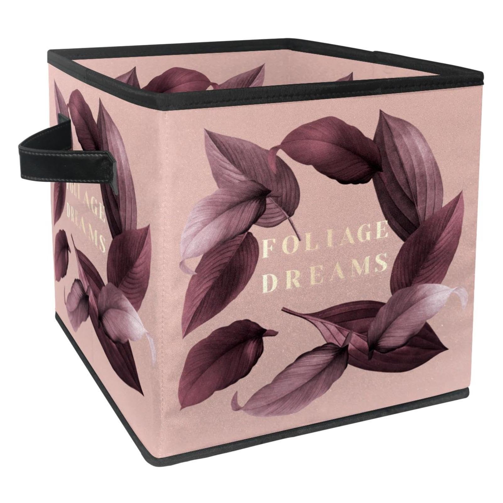 Boîte de rangement pliable Foliage Dreams pour optimiser vos placards de chambre