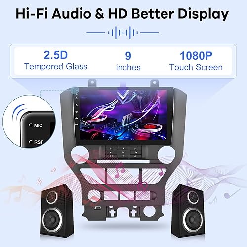 Miniatura 5 de 2G+64G Radio de coche para Ford Mustang 2015-2020 (se adapta solo a 3 botones), estéreo de coche con pantalla táctil Android 13 de 9 pulgadas, Apple