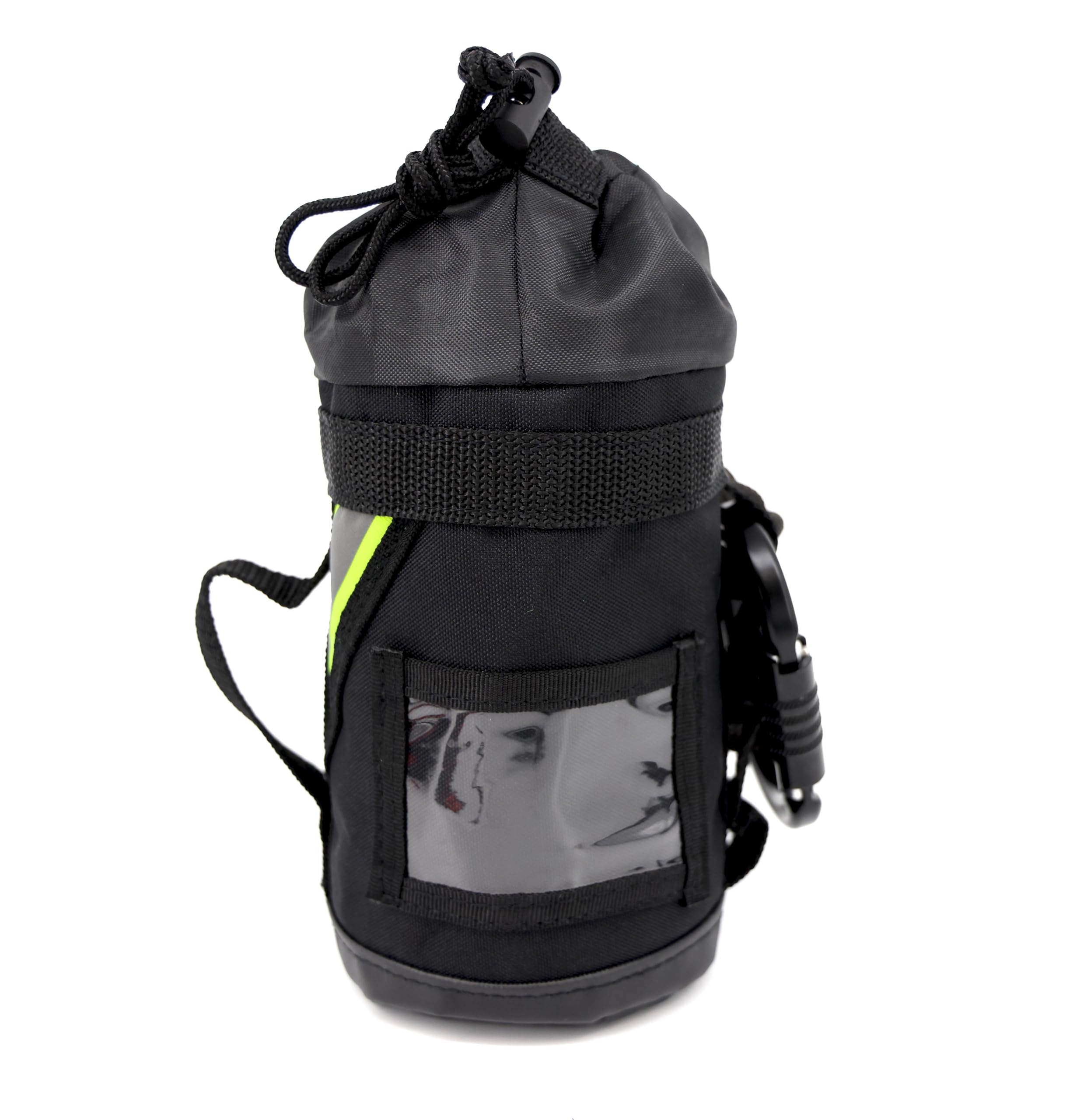 Lightning X Fire Rescue Personal Escape Rope Bag Bail Out Kit w/ 40' x 8mm Rope & Carabiner NFPA - Black