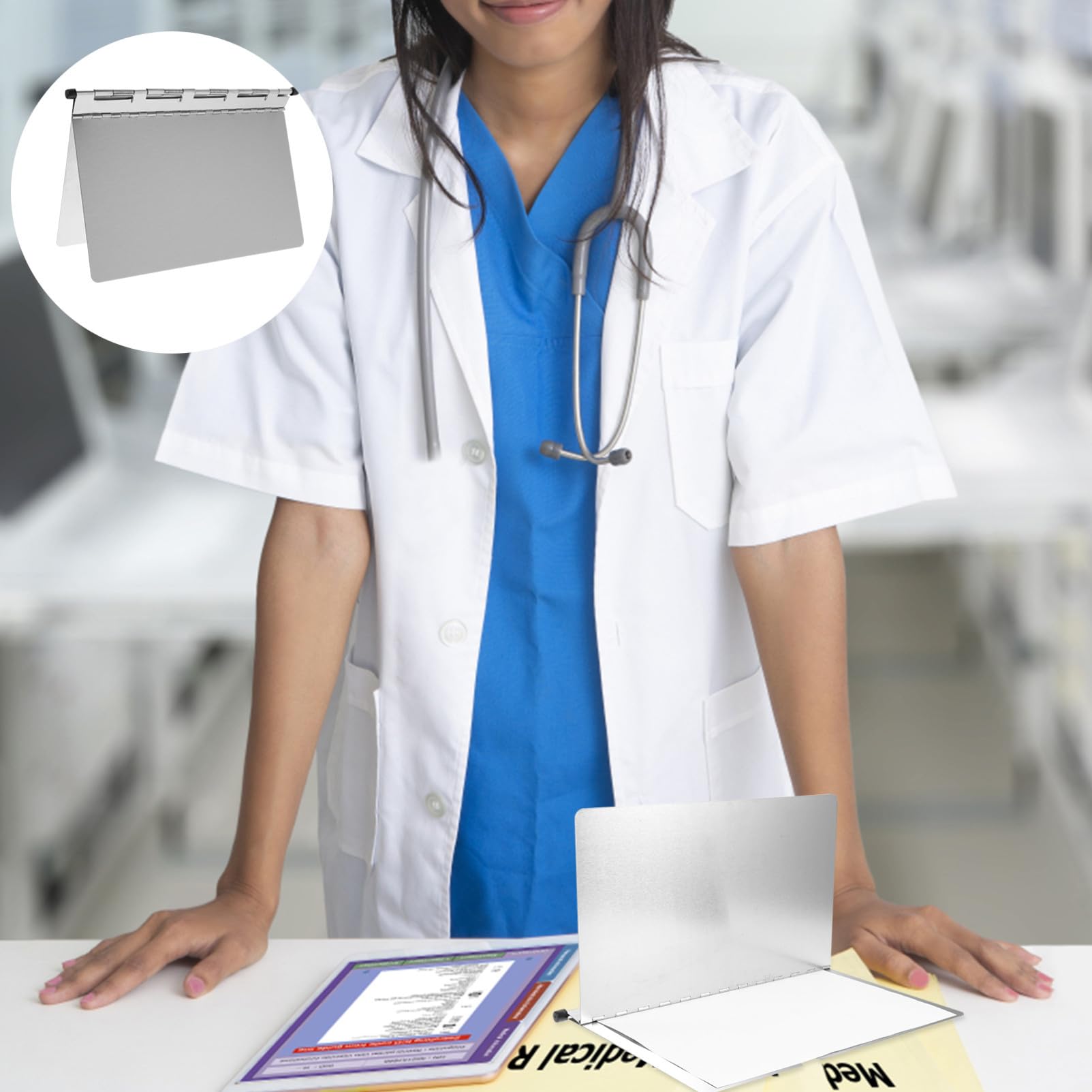 Krankenaktenordner and und Edelstahl Hoher Kapazität mit Robuster Bruchfestem Design für Krankenschwestern und Büroarbeiter Büro im