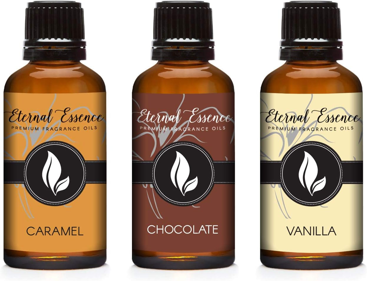 - 30ML - Trio (3) - Vanilla, Chocolate & Caramel - Premium Fragrance Oil Trio - 30ML