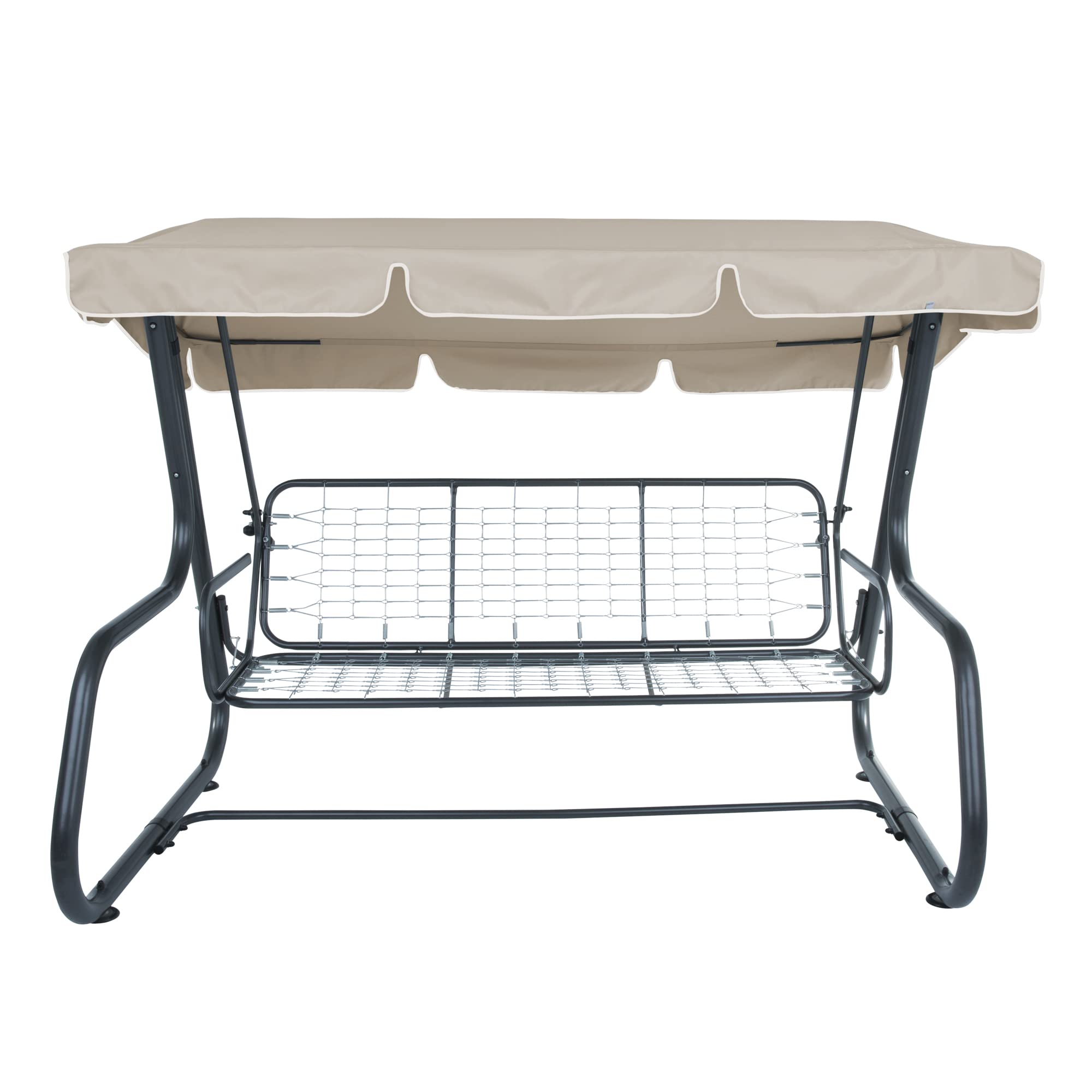 PATIO Sonnendach für Hollywoodschaukel Rimini/Venezia 228 x 126 cm Hollywoodschaukel Ersatzdach Dachbezug Dachplane für Gartenschaukel aus Polyester Cappucino