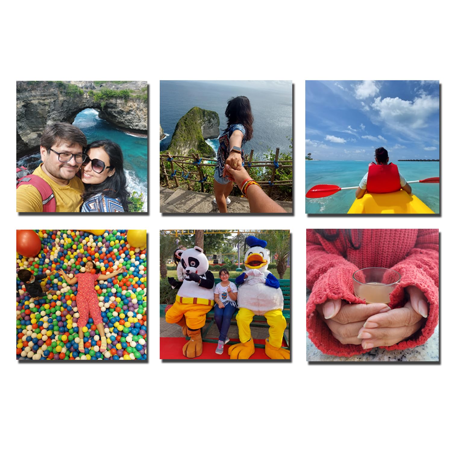 Whattacraft! 6 Customized Photo Fridge Magnets, 3x3 inches, Flexible Refrigerator Magnet | Strong & Stylish Decoration | Waterproof | Farewell Birthday Party Return Gift | School Friends Reunion