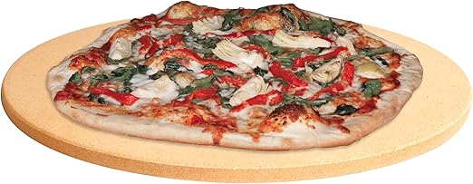 ThermaBond Baking Stone (18") - Pizza Stone for Oven & Grill, Heavy-Duty Baking Essential for Evenly Cooked Pizza, Bread, Pastries at Home - Must-Have Baking Tool (Round)