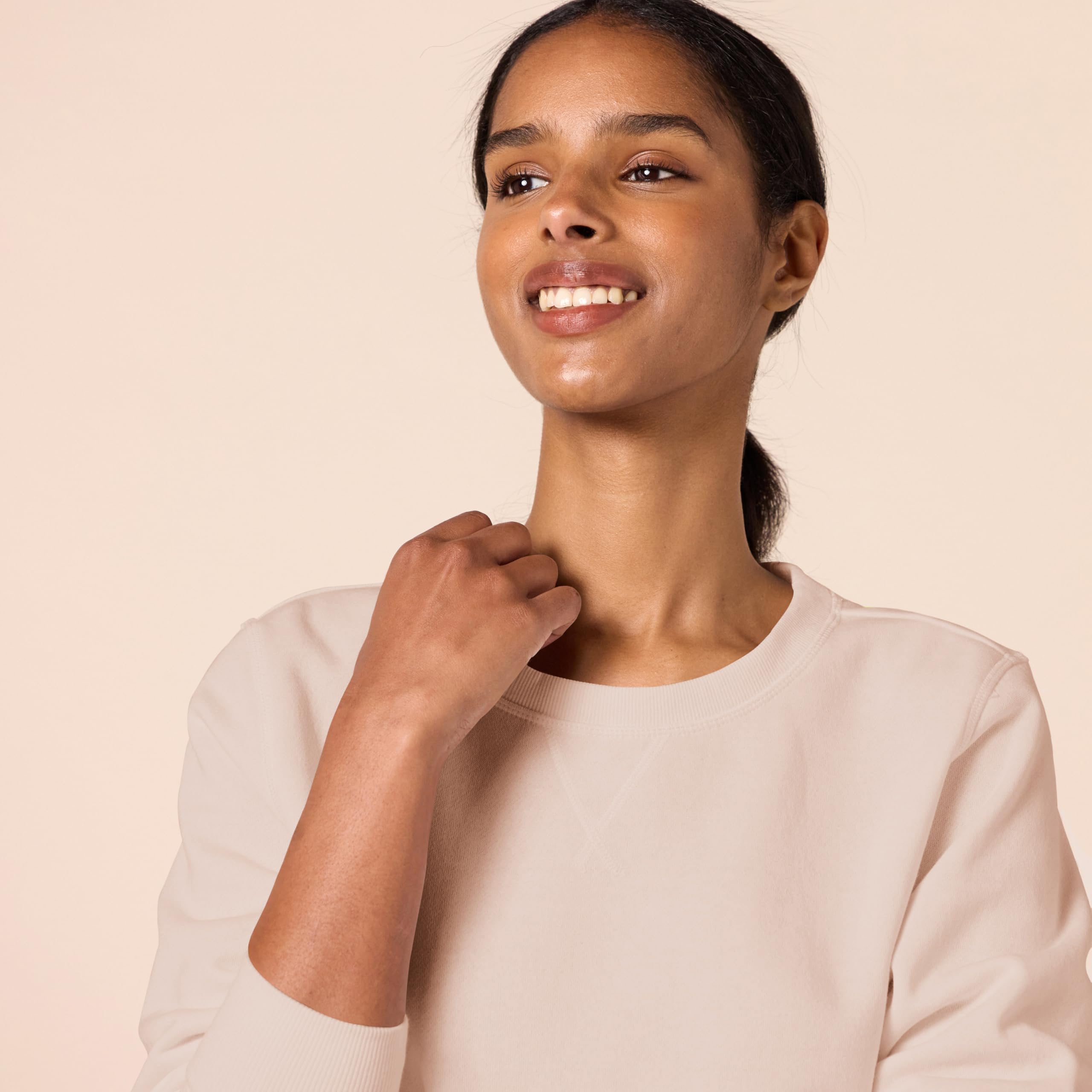 Amazon Essentials Felpa in Pile Girocollo (Disponibile in Taglie Forti) Donna