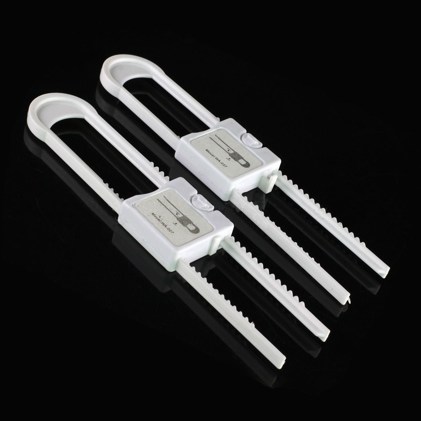 2Pcs Baby Children Toddler Kid U Shape Safety Cabinet Door Drawer Lock