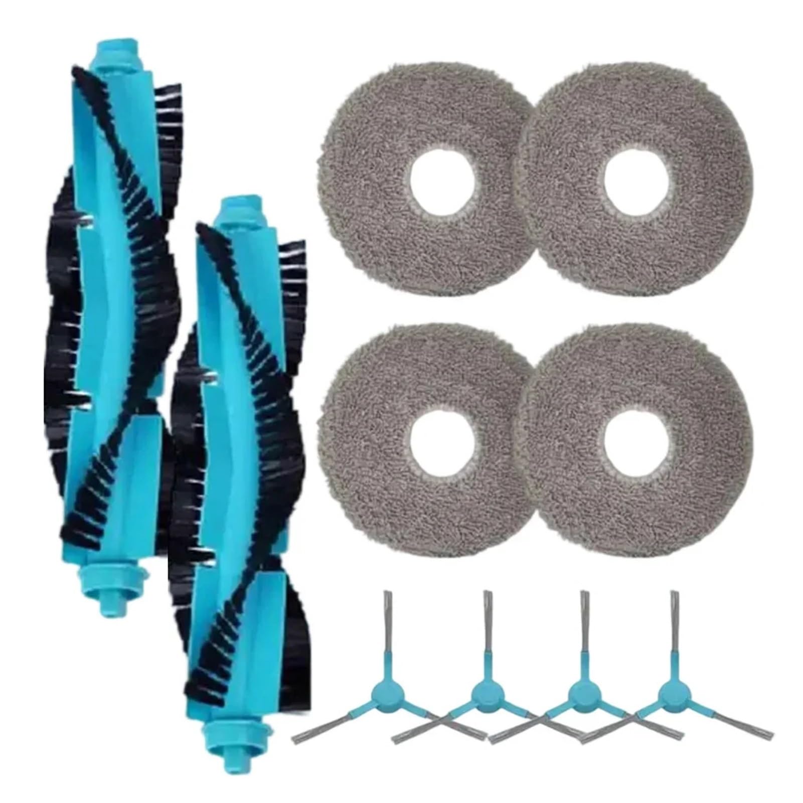Dirlux Compatible with Cecotec Conga 20090 ProAI Robot Vacuum Mop Cloth Side Brushes Kit