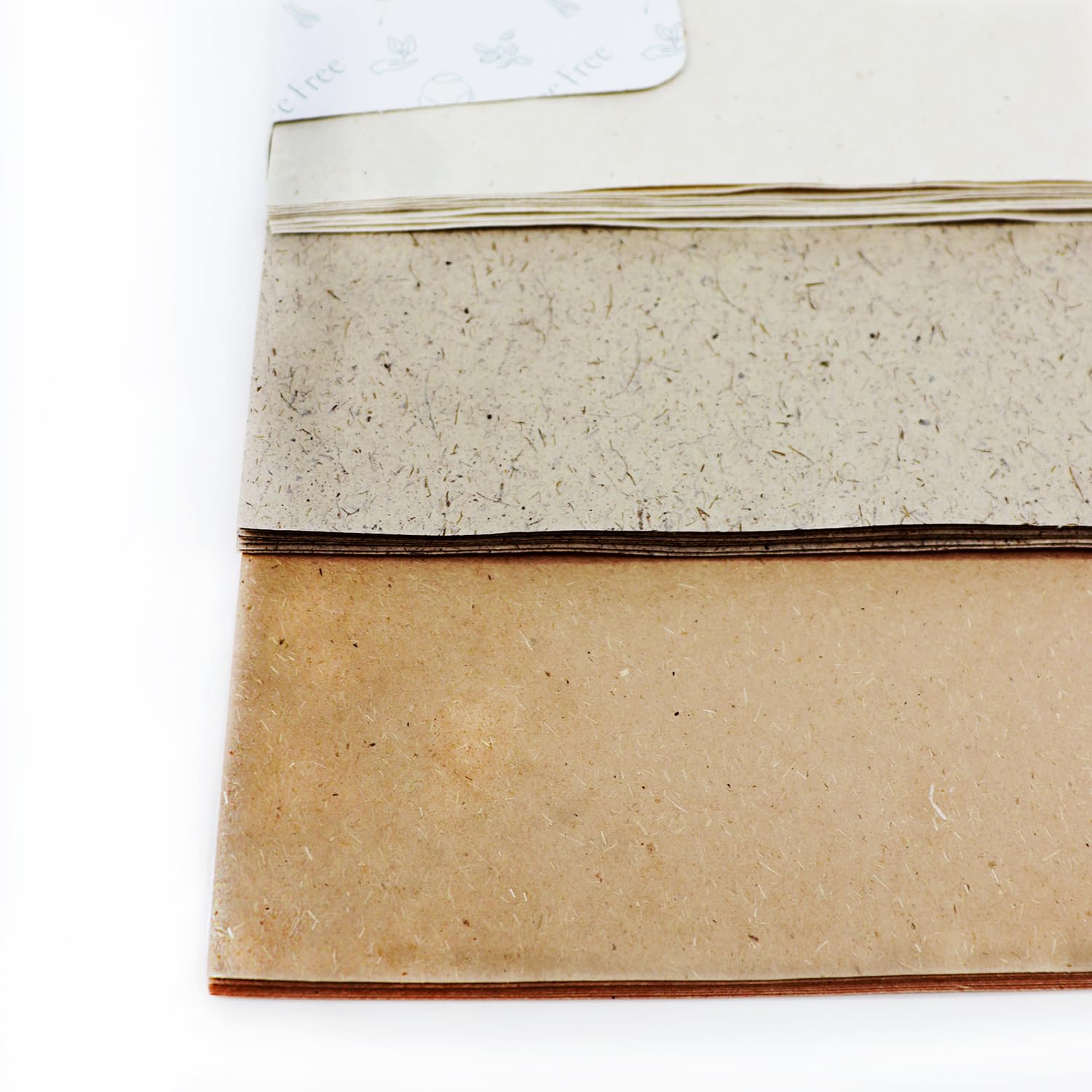 Artway Tree Free - Assorted - Printmaking, Arts & Crafts Paper - 24 Sheets of Plant Fibre Paper - A4-180gsm - Flax, Banana & Coconut